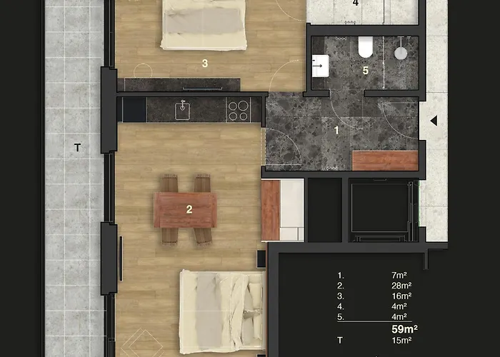 Elsa 公寓 图克斯