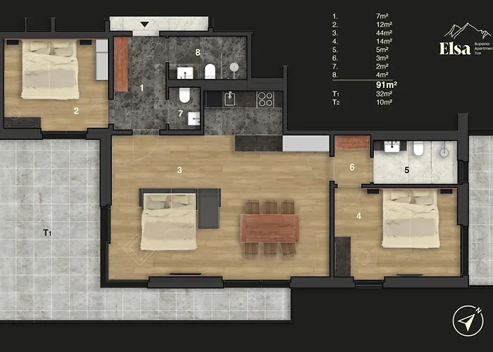 Elsa 公寓 图克斯