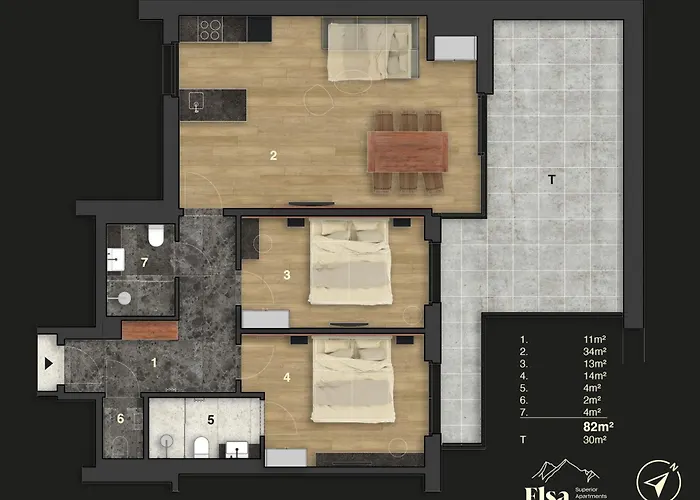 Elsa 公寓 图克斯