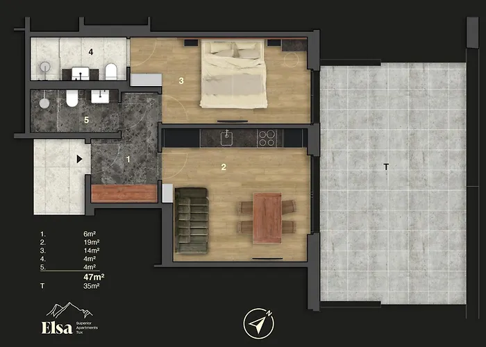 公寓 Elsa 图克斯